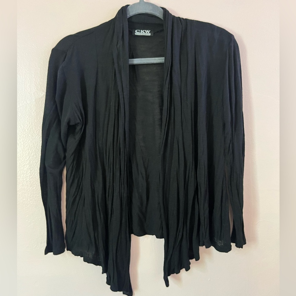 Black cardigan